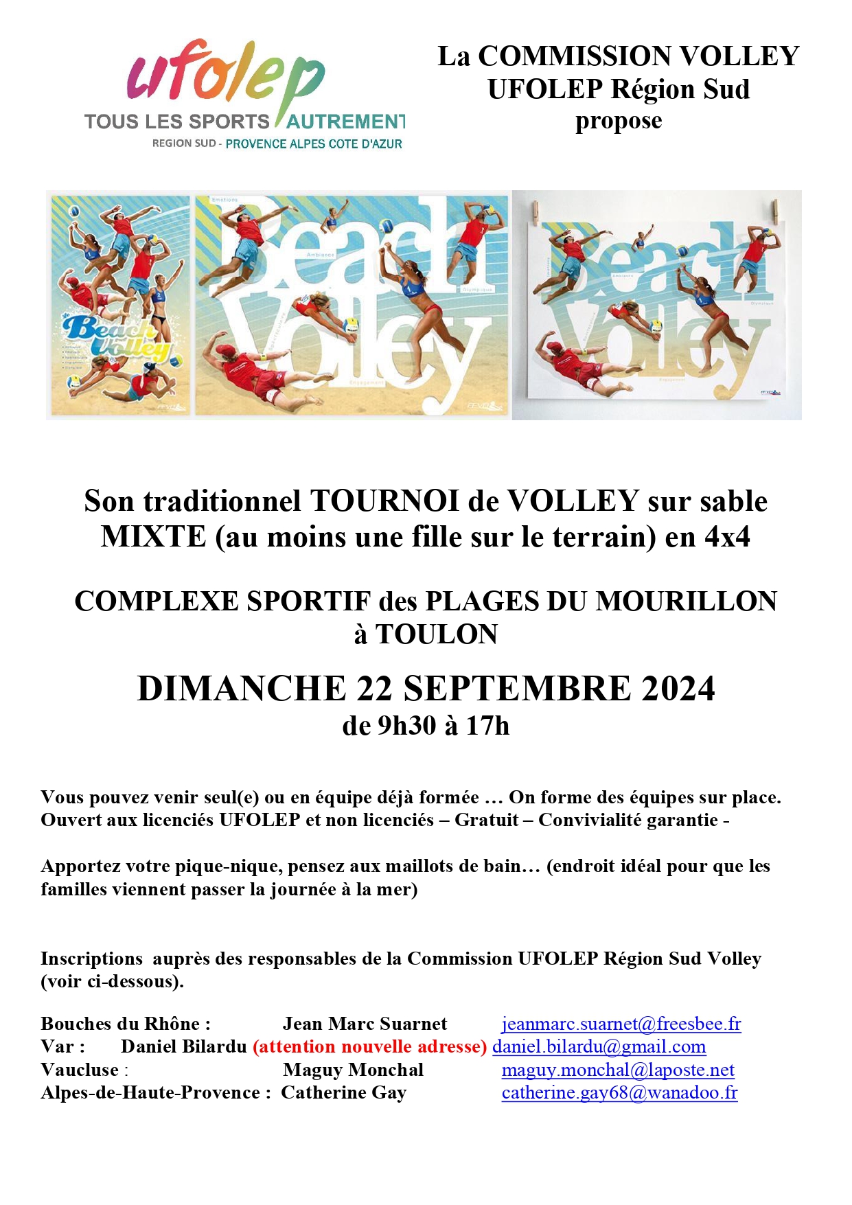 affiche beach-volley ufolep region sud